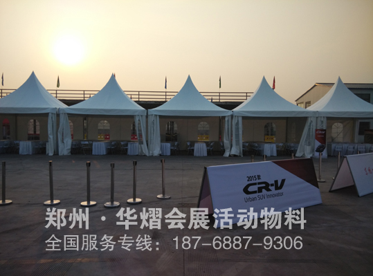 郑州尖顶篷房租赁 白色欧式篷 华熠会展物料公司